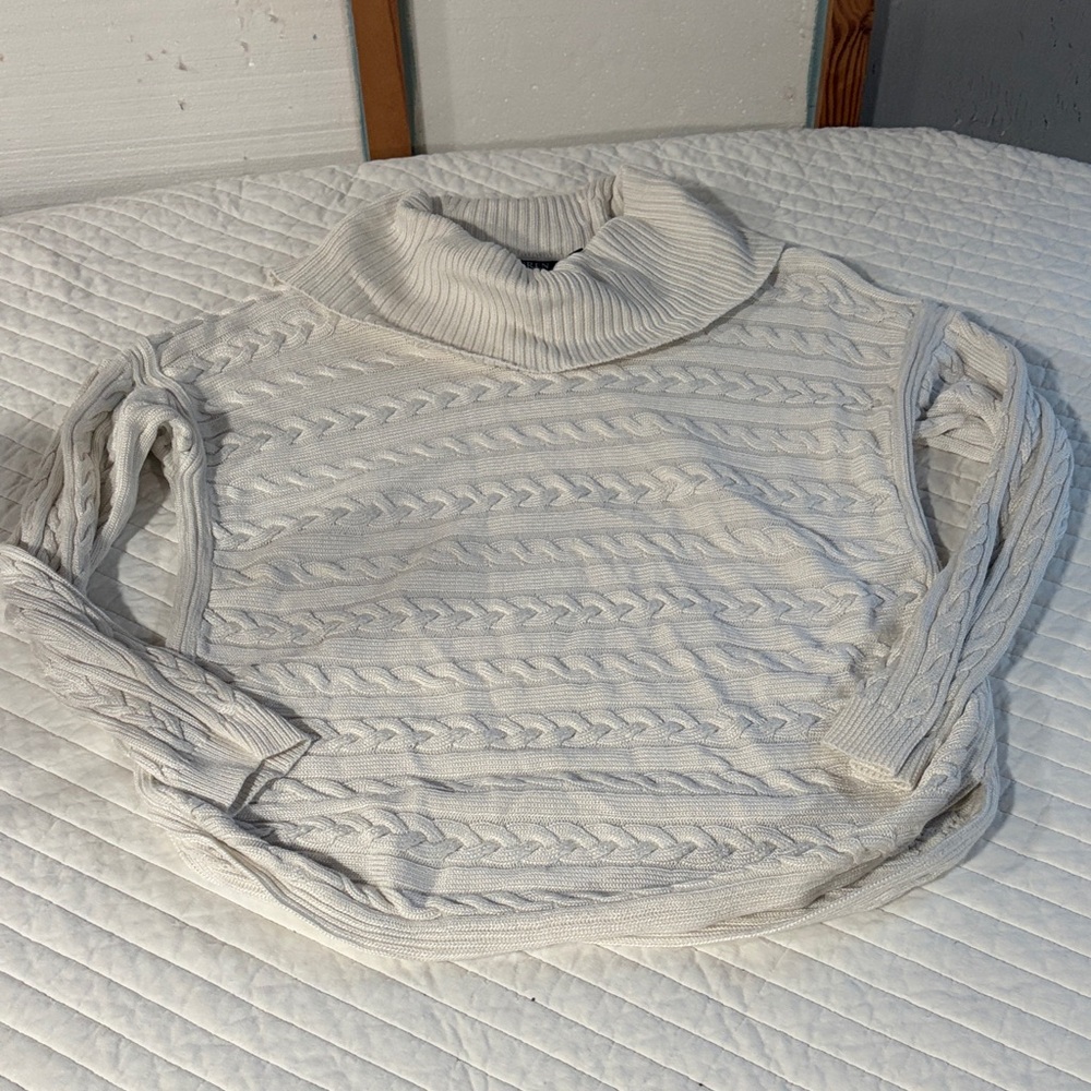 Lauren Ralph Lauren Cream Cowl Neck Sweater